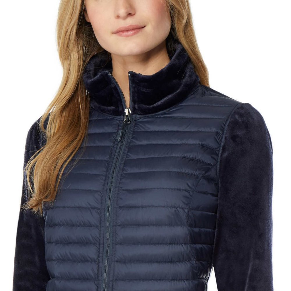 32 Degrees Ladies' Mixed Media Plush Jacket - Picture 4 of 4